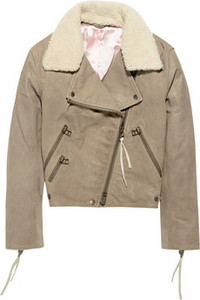 Acne  Rita leather aviator jacket