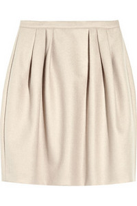 Miu Miu  Pleated wool A-line skirt