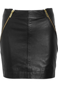 ALICE by Temperley  Mini Alanis leather skirt