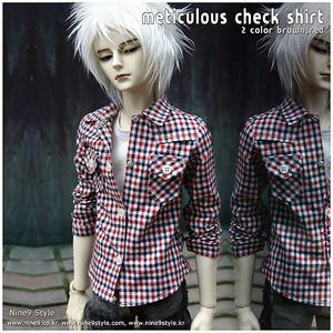 Meticulous check shirt