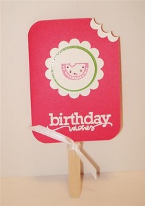 Watermelon Popsicle Cards 6-pack Party Invitations