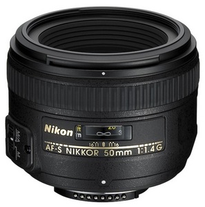 Объектив  NIKON 50mm f/1.4G AF-S Nikkor