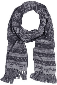 Alexander McQueen Wool and silk fringed scarf