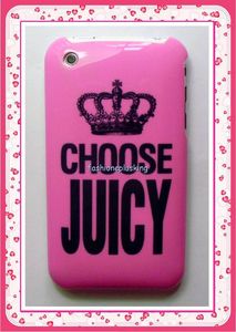Juicy Pink Hard back case cover for Apple iphone