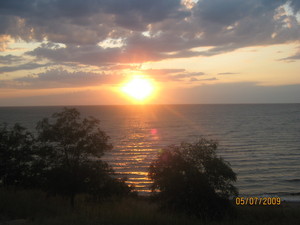 полюбоваться морским закатом