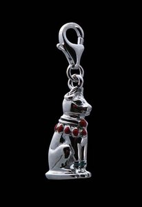 серебряная подвеска кулон кошка