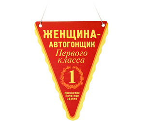 «Женщина-автогонщик»