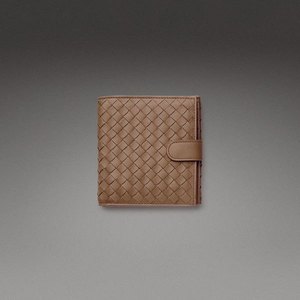 Bottega Veneta Toffee Intrecciato Nappa French Flap Wallet