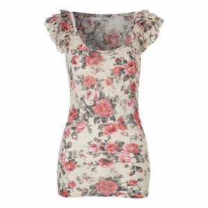 floral printed vest