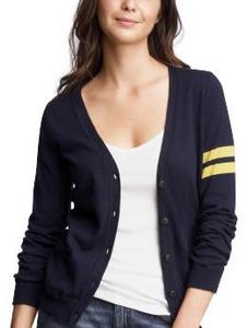 gap varsity cardigan