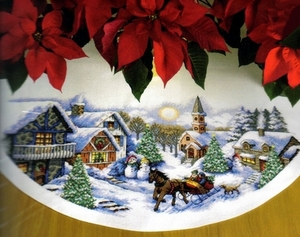 Sleigh Ride Tree Skirt From Dimensions