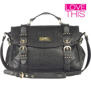 Black Cross Body Satchel Bag