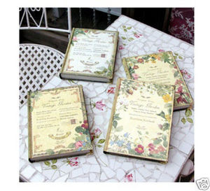 Vintage garden flower daily planner journal