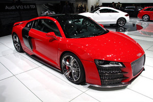 audi r8 v8 red