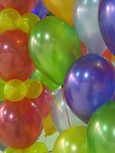 Много воздушных шариков