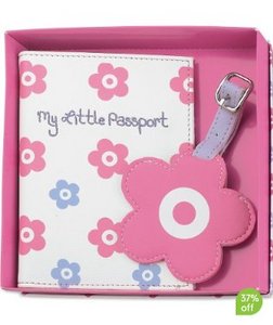 Little Flower Passport Holder and Luggage Tag