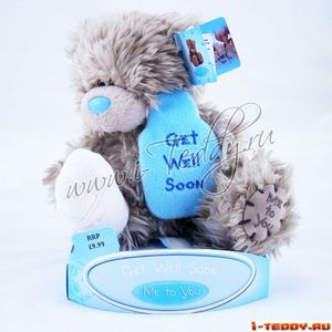 Мишка 15 см с грелкой Get Well Soon / Выздоравливай скорее / (ME TO YOU)