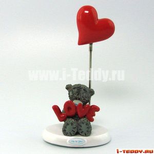 Держатель для фото - Мишка с буквами и шариком-сердцем (ME TO YOU)