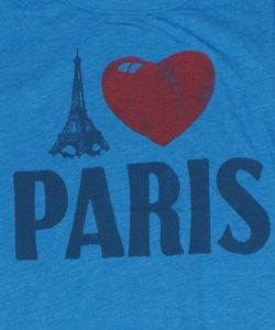 толстовка кенгуру с надписью " I love Paris"
