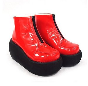 GIRL`S LOLITA WOMEN`S SANDALS GOTHIC SHOES BOOTS RED