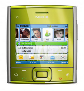 Nokia x5-01 green.