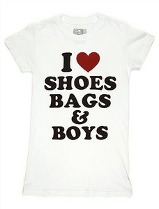 майка love boys, bags and shoes