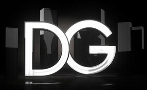 Черный кожаный ремень D&G