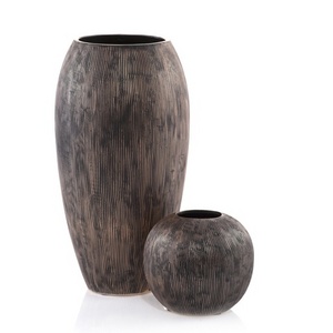 CONCRETE Вазы: высокая и круглая