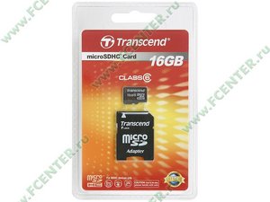 Micro SecureDigital Card 16ГБ Transcend