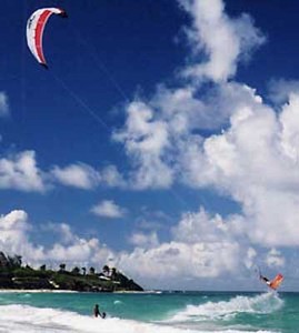 kitesurfing