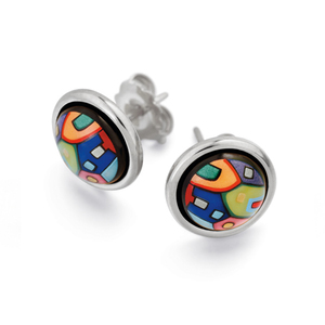 серьги frey wille hundertwasser street rivers (white)