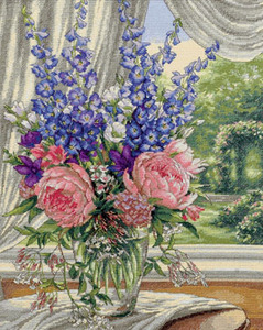 Peonies & Delphiniums --35257