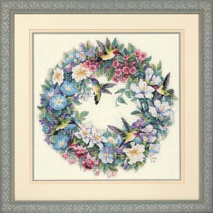 Набор для вышивания Hummingbird Wreath (Венок с колибри)
