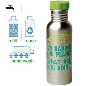 SAVING THE PLANET WATER BOTTLE