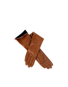 Zara Extra long leather gloves