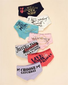 Back to School 7 Days Graphic Boyshorts