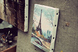 нарисовать картину Парижа