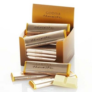 Godiva Solid White Chocolate Bars