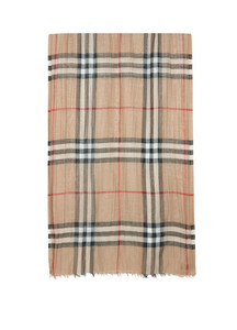 Burberry Wool Silk Giant Scarf