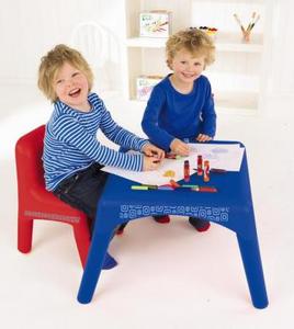 Пластиковый столик, синий