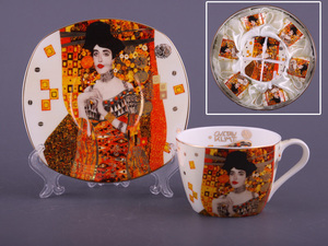 Чайный набор на 6 персон "По мотивам Густава Климта"