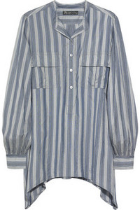 Elizabeth and James   June striped silk shirt  $245