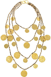 Kenneth Jay Lane Coin Necklace