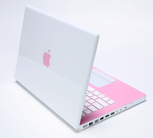 Pink Apple Macbook