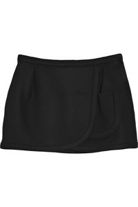 Miu Miu   Wrap-front wool mini skirt  $820