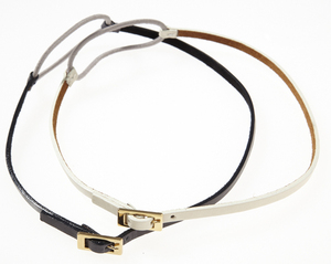Jennifer Behr Petite Buckle Leather Headwrap
