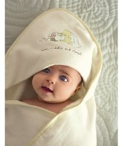 полотенце уголком с мочалочкой для купания Mothercare