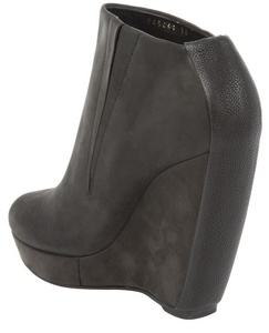 BALENCIAGA Suede wedge bootie