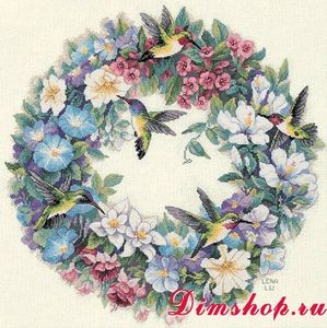 набор Dimensions Hummingbird Wreath (Венок с колибри)