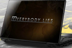 Vinyl sticker for laptop "everybody lies"